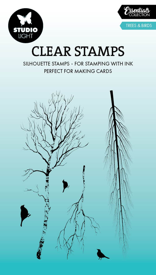 SL Clear Stamp Trees & Birds Essentials 6 PC