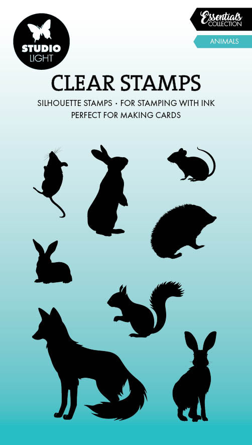 SL Clear Stamp Animals Essentials 8 PC