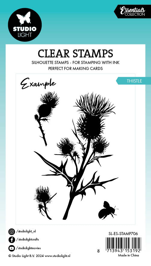 SL Clear Stamp Thistle Essentials 4 PC