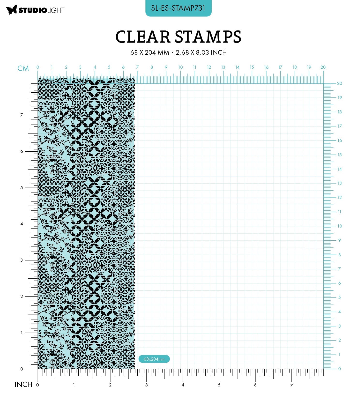 SL Clear Stamp Grungy Pattern Essentials 1 PC