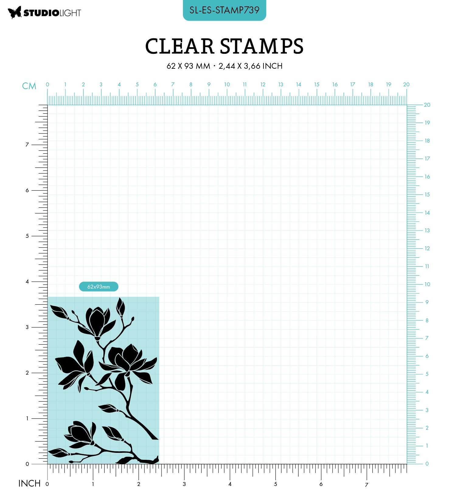 SL Clear Stamp Magnolia Essentials 2 PC