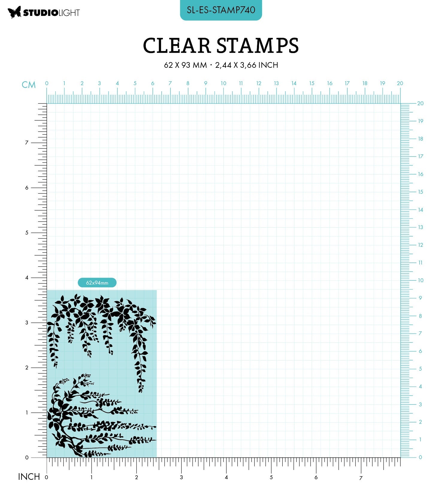 SL Clear Stamp Wisteria Essentials 2 PC