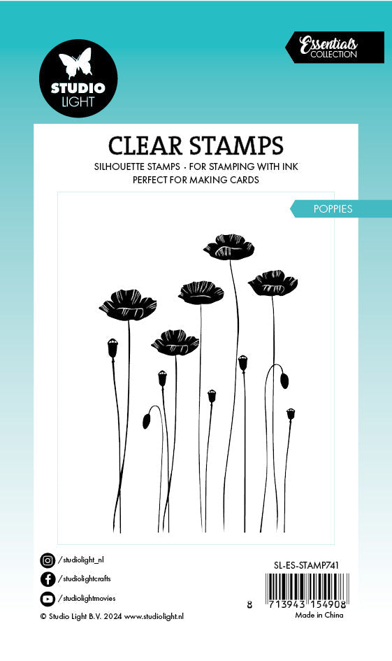 SL Clear Stamp Poppies Essentials 1 PC