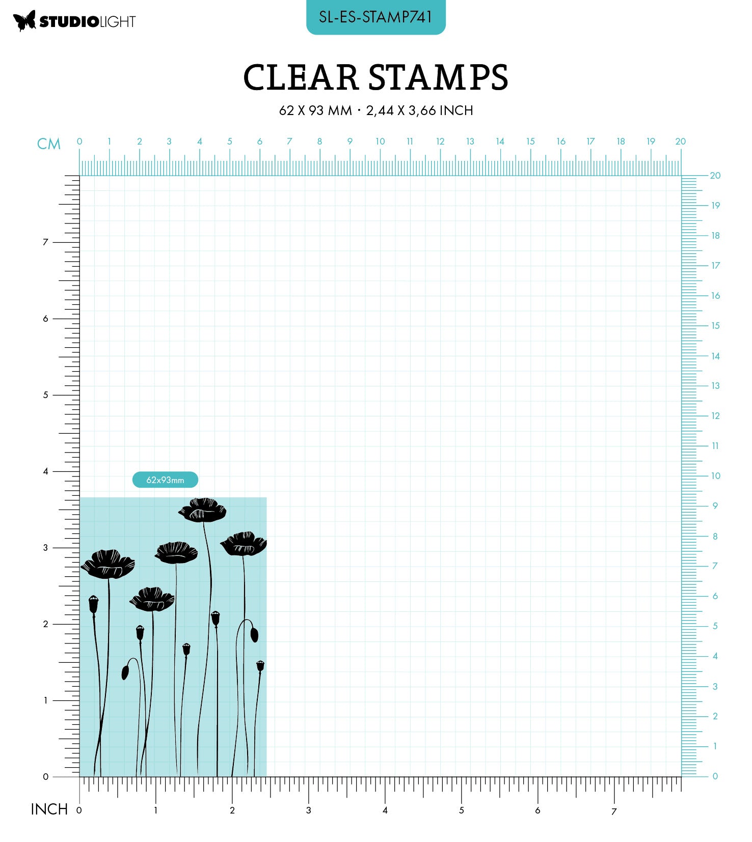 SL Clear Stamp Poppies Essentials 1 PC