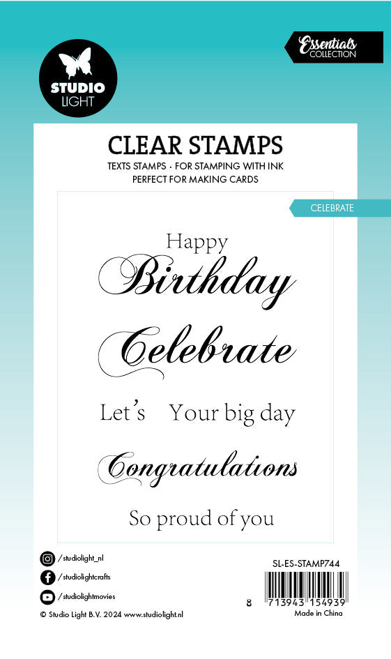 SL Clear Stamp Celebrate Essentials 6 PC