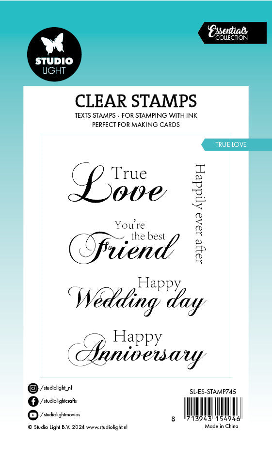 SL Clear Stamp True Love Essentials 5 PC