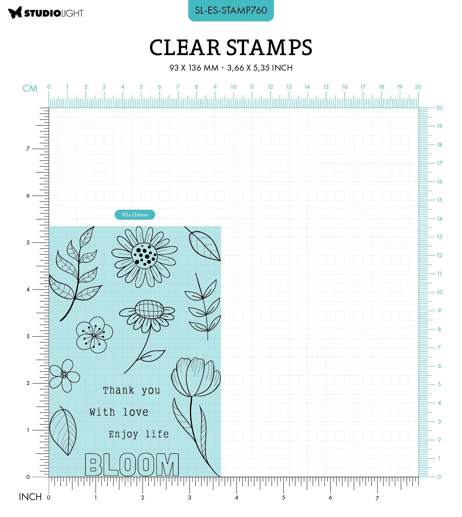 SL Clear Stamps Bouquet Pop-Up Essentials 13 PC