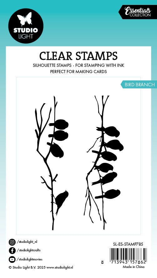 SL Clear Stamp Bird Branch Essentials 2 PC