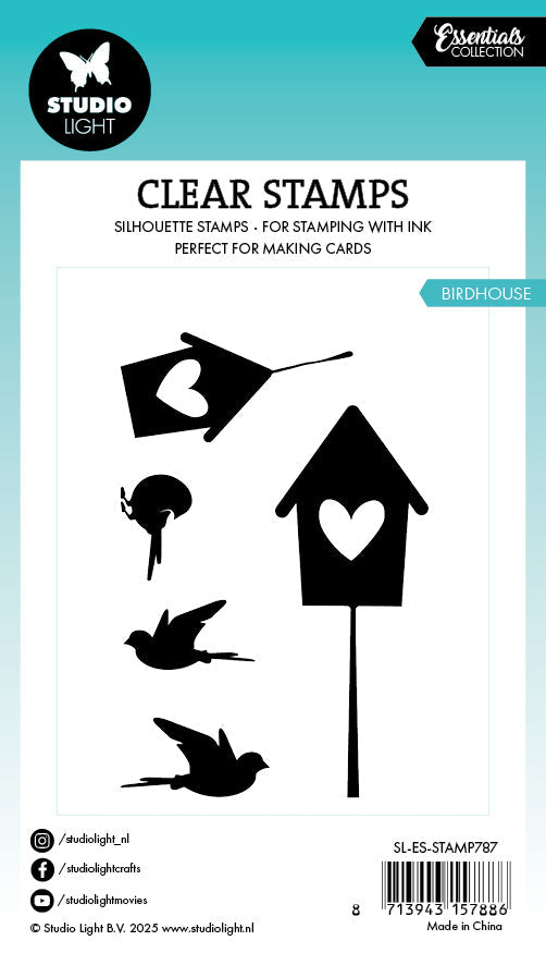 SL Clear Stamp Birdhouse Essentials 5 PC