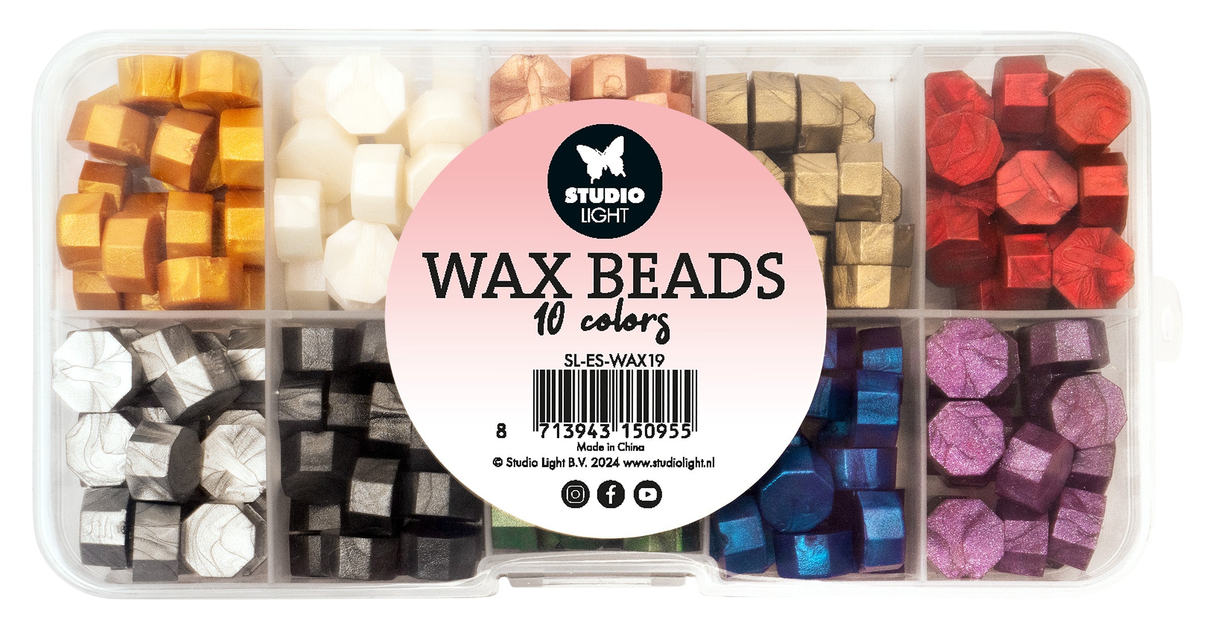 Wax Beads Metallic Colors Essentials Tools 10 Colours