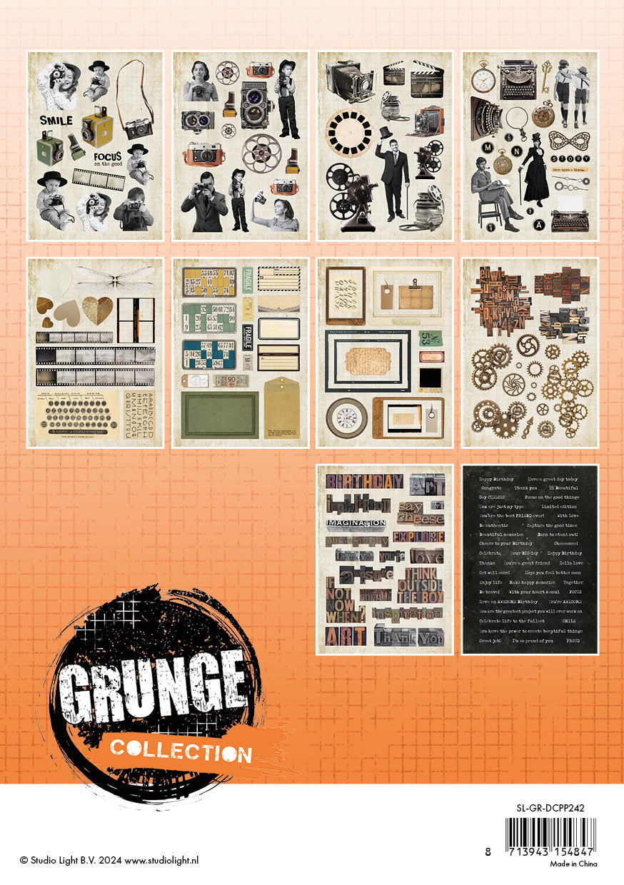 SL Design Paper Pad Paper Elements Grunge Collection 20 SH