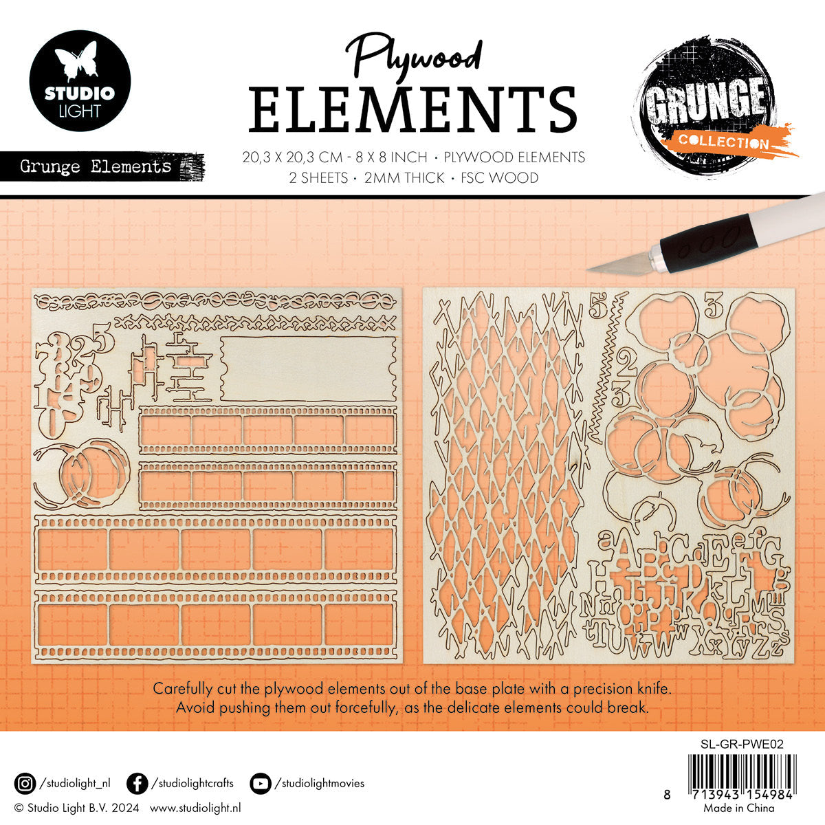 SL Plywood Elements Grunge Elements Grunge Collection 2 PC