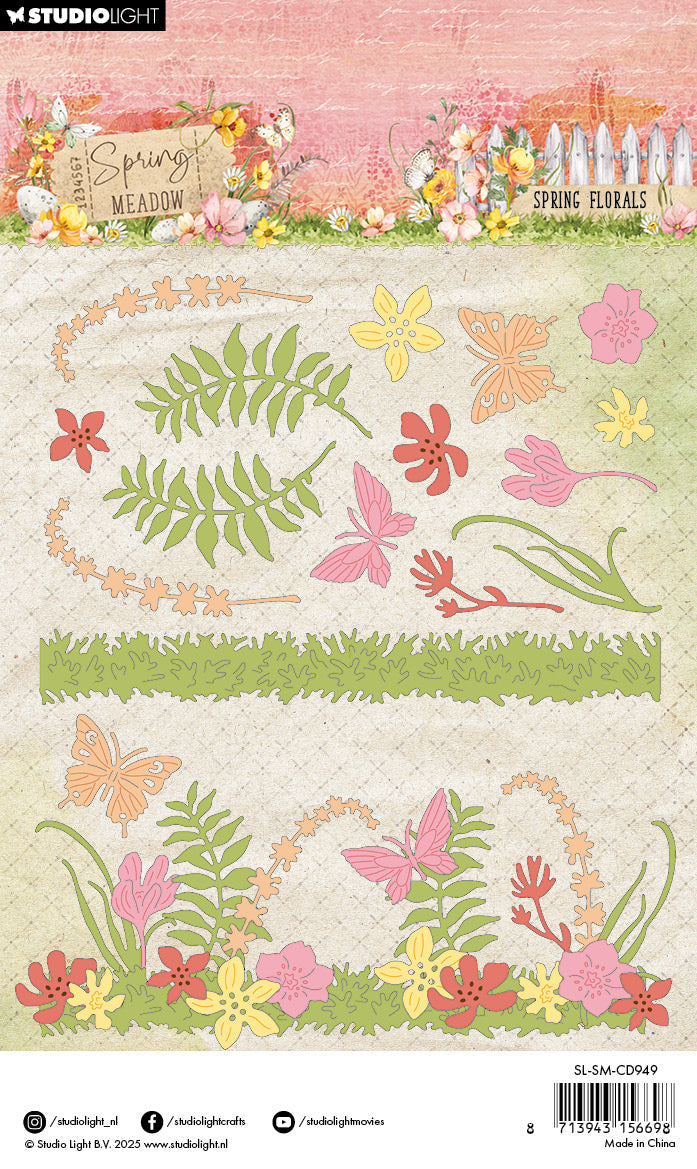 SL Cutting Die Spring Florals Spring Meadow 14 PC