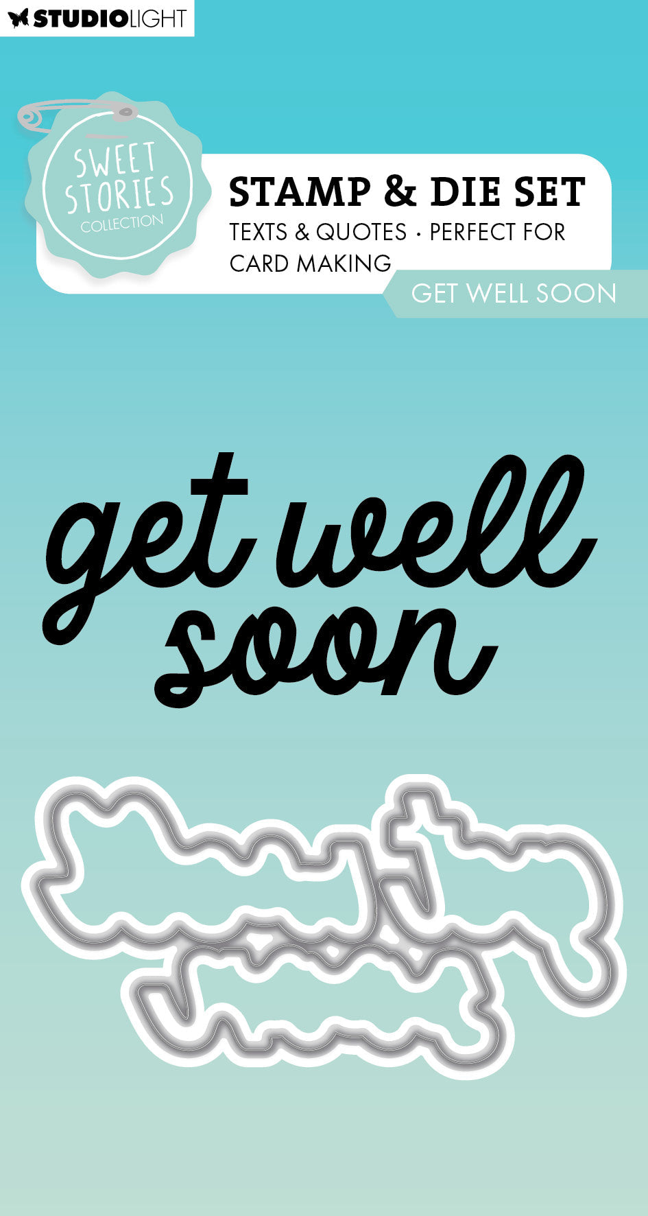 SL Stamp & Cutting Die Get Well Soon Sweet Stories 2 PC