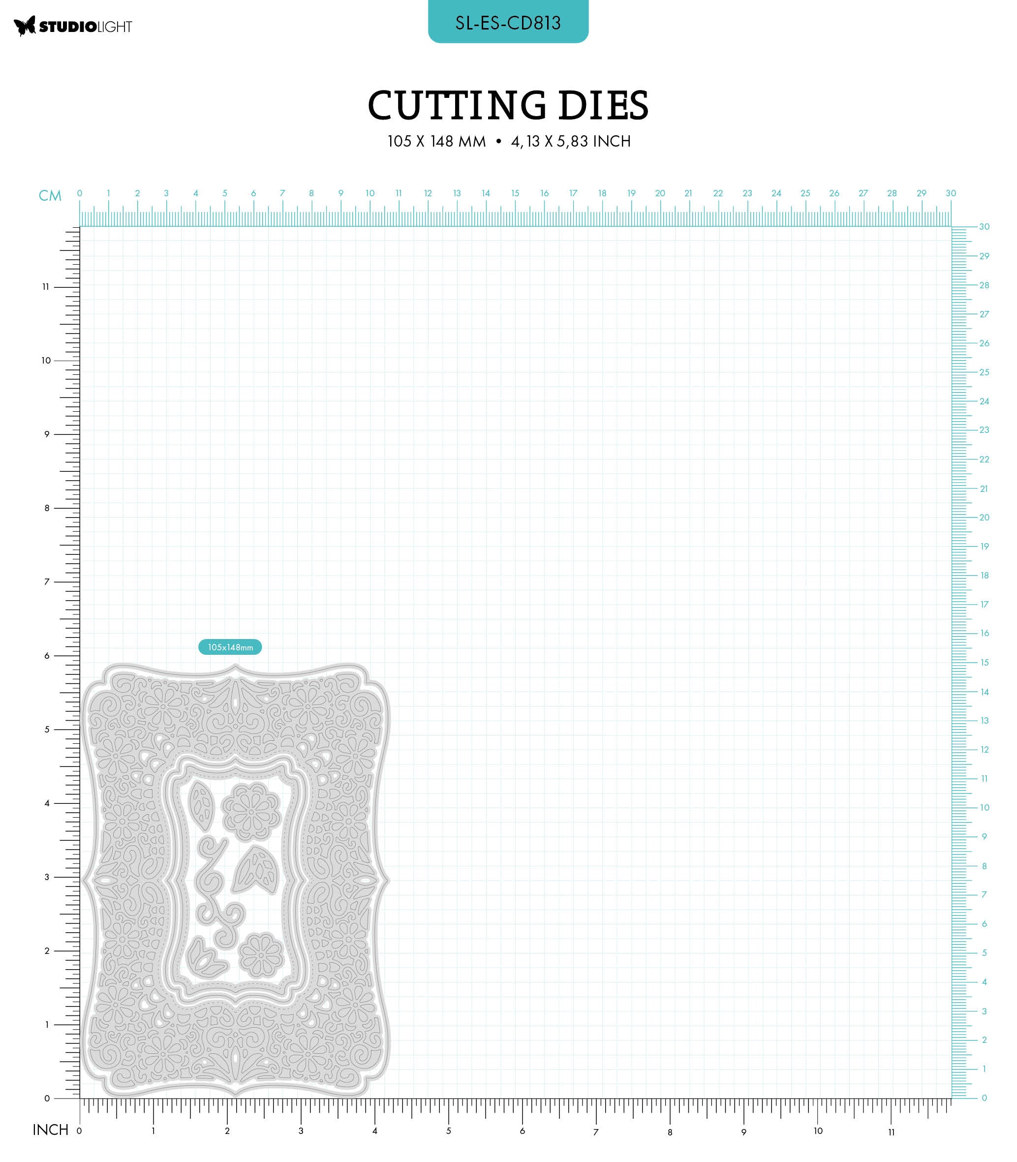 SL Cutting Dies Lace Shape Vintage Diaries 10 PC
