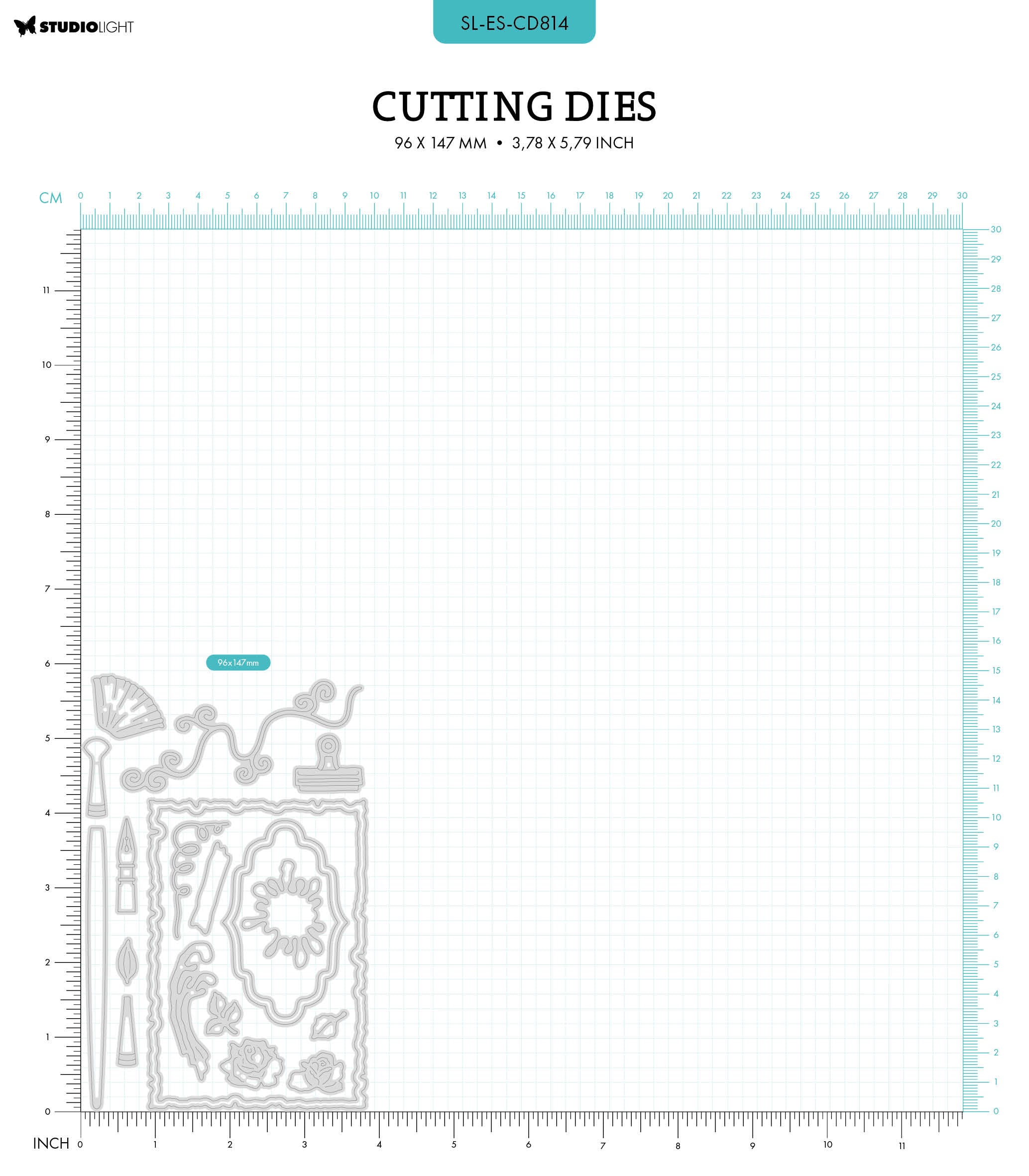 SL Cutting Dies Art Elements Vintage Diaries 20 PC