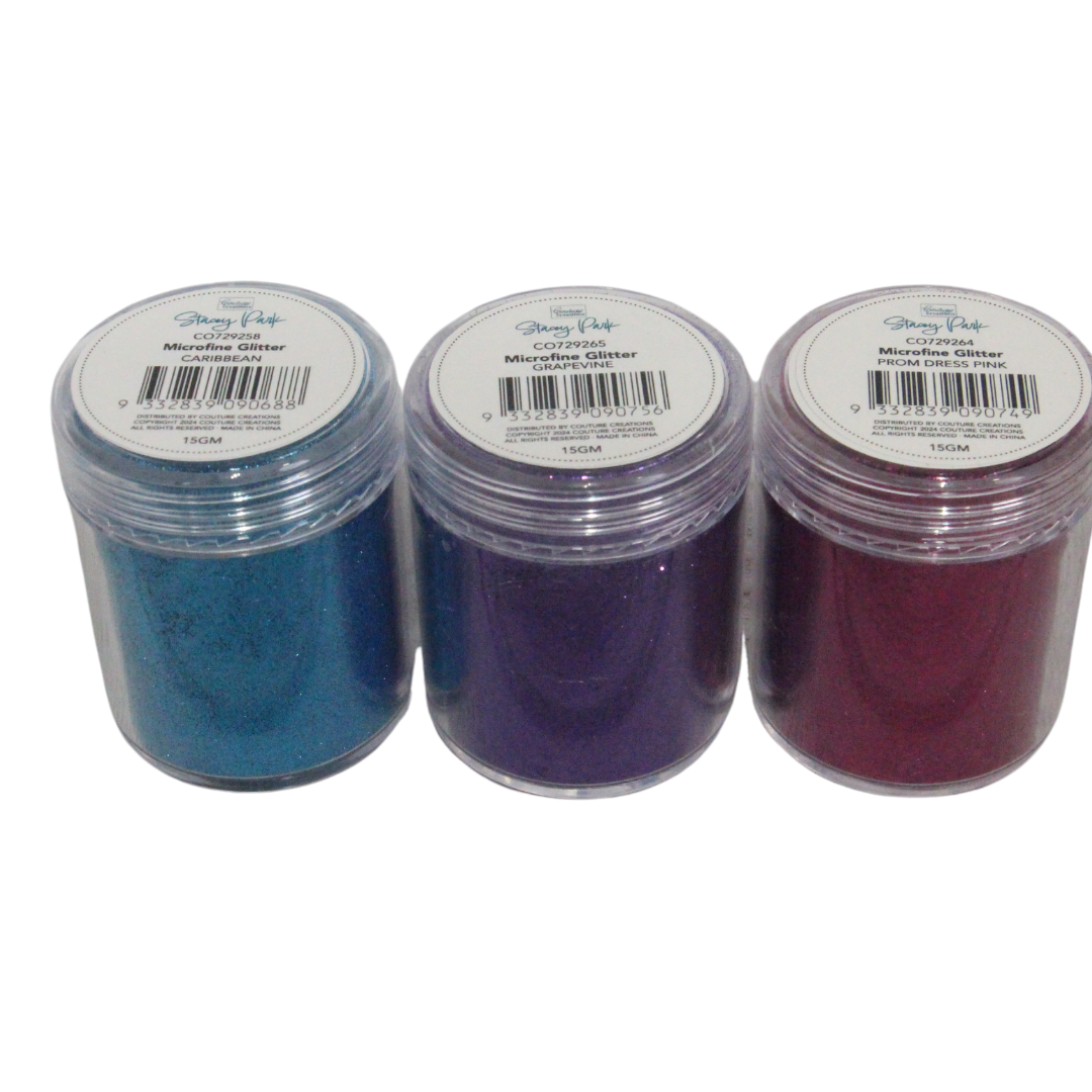 Stacey Park Microfine Glitter 3pk - Brights