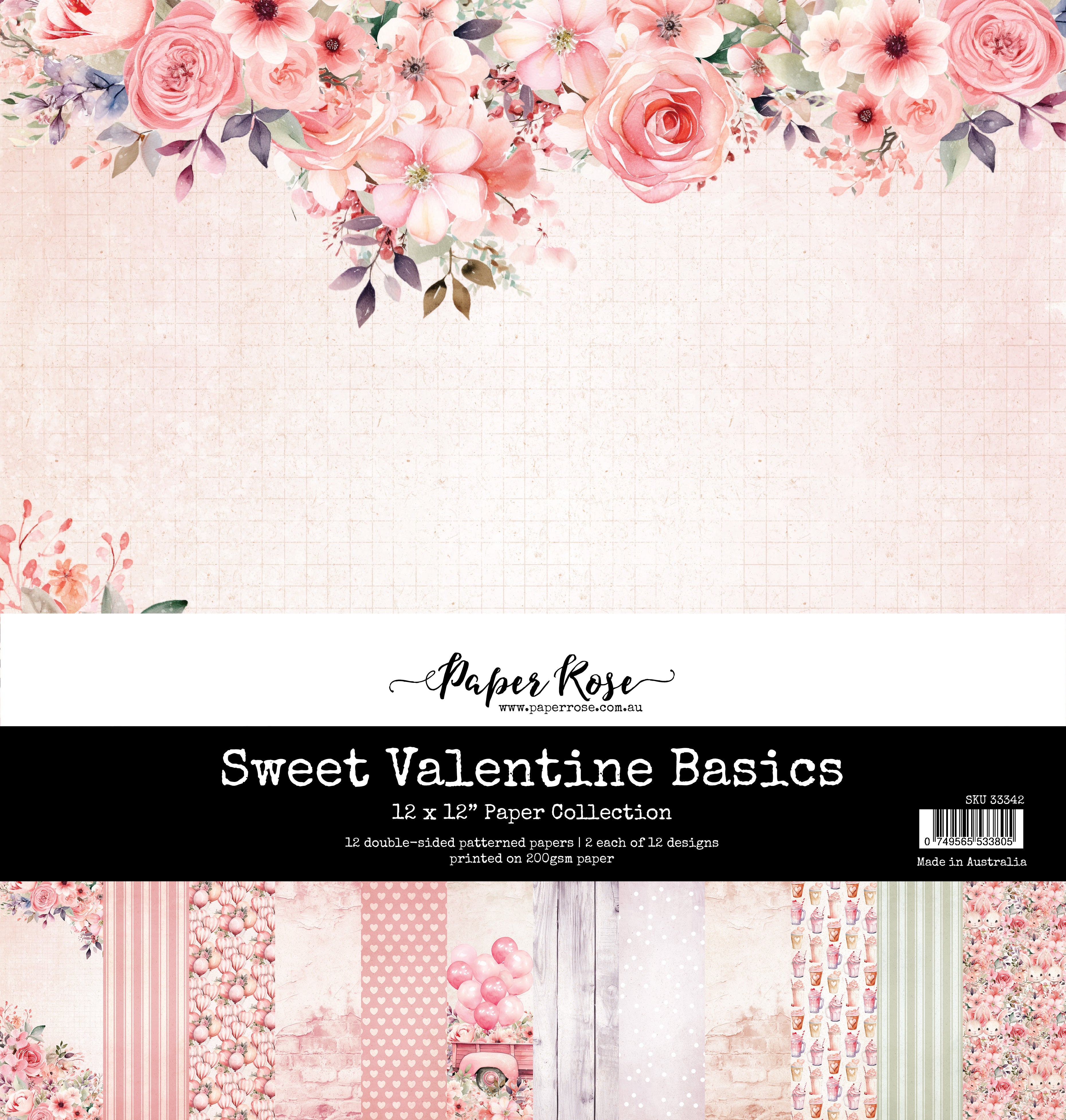 Sweet Valentine Basics 12x12 Paper Collection 33342