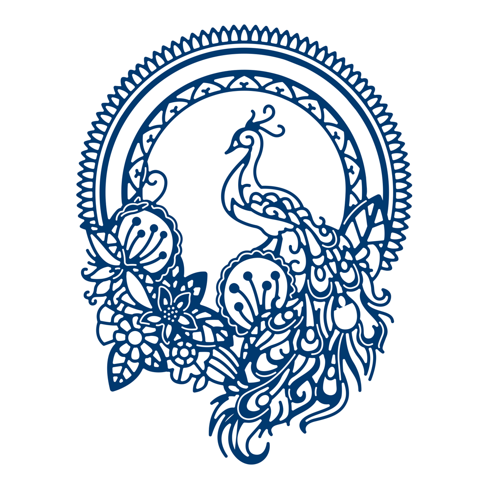 Essentials by Tattered Lace - Nouveau Mystique Peacock Frame