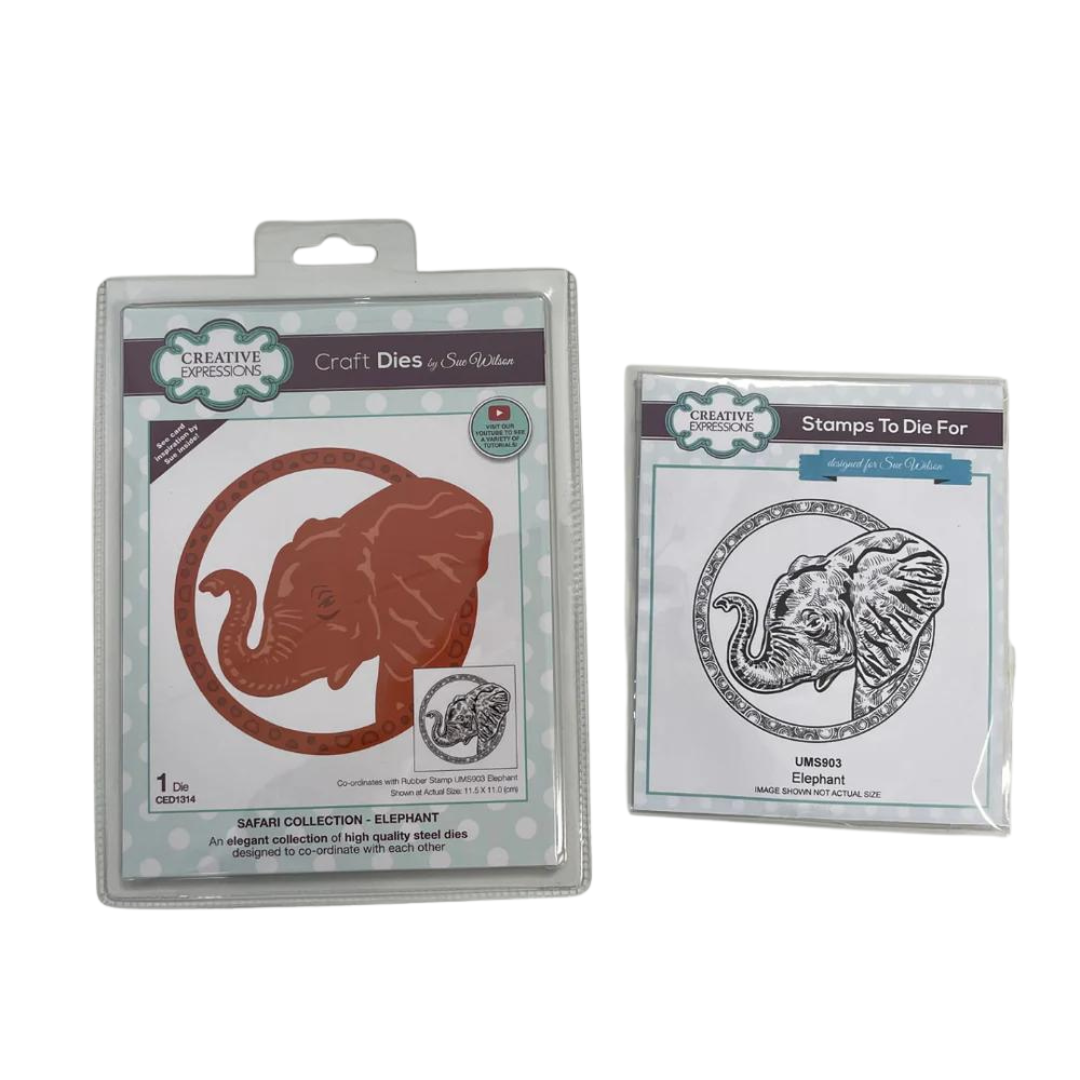 Safari Collection - Elephant Stamp & Die Set