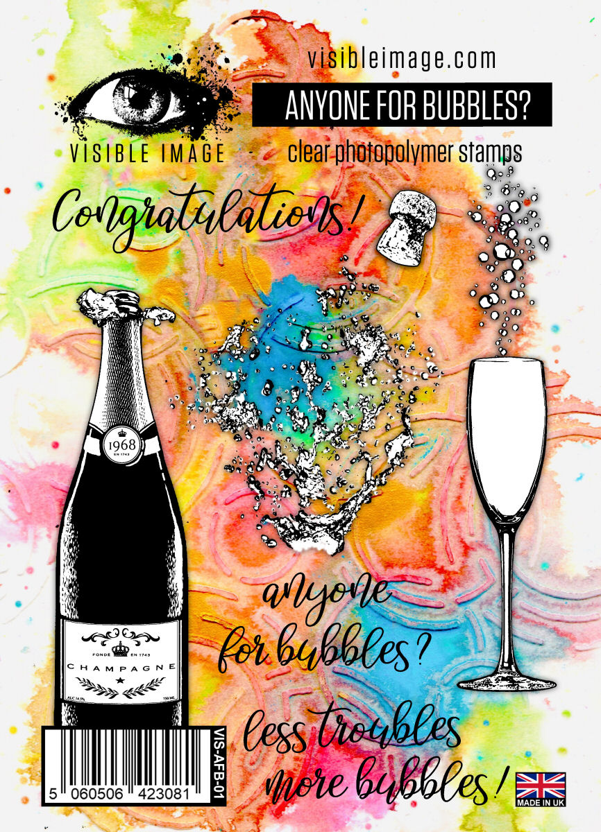 Visible Image Anyone For Bubbles - A6 Stamp Set