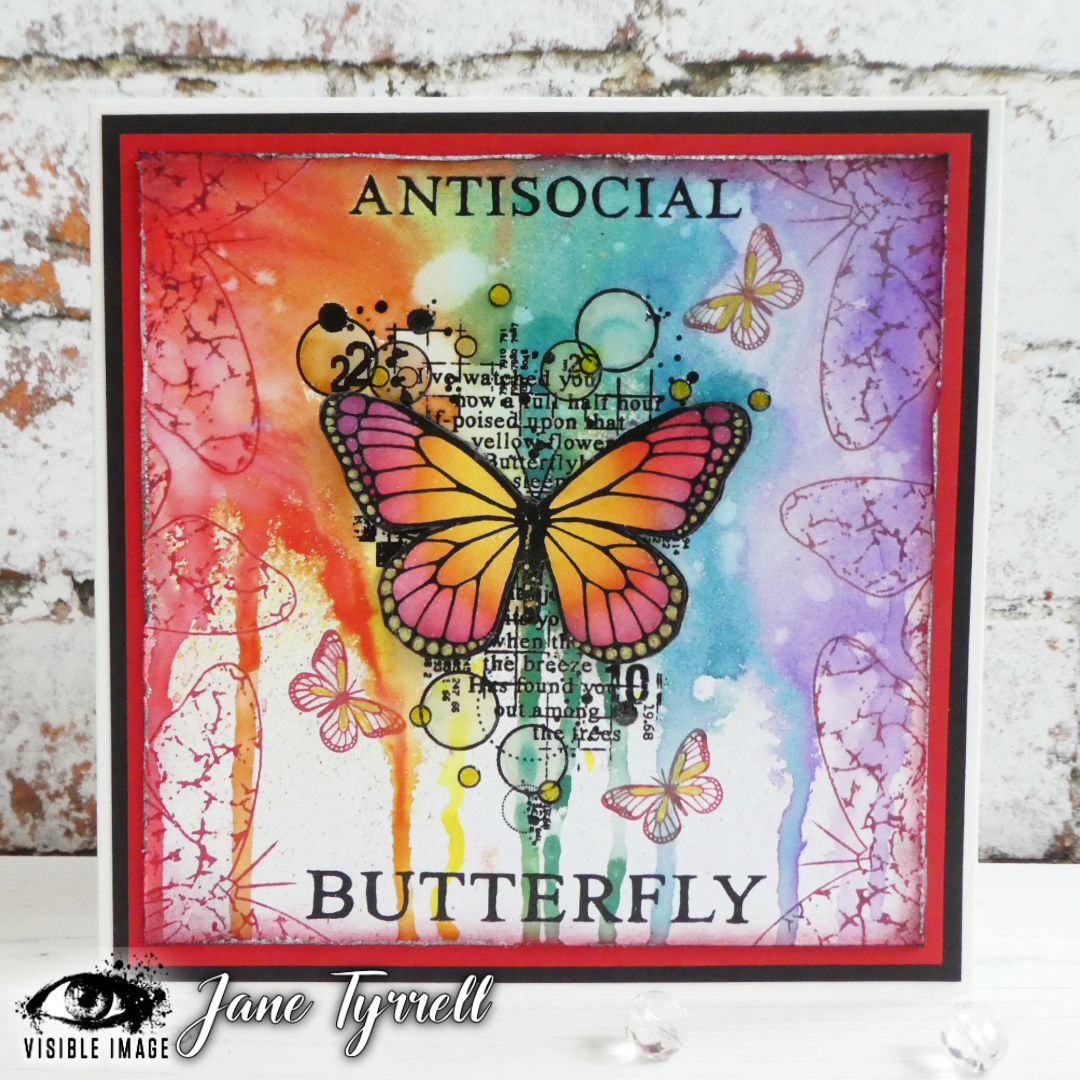 Visible Image Antisocial Butterfly - A6 Stamp Set