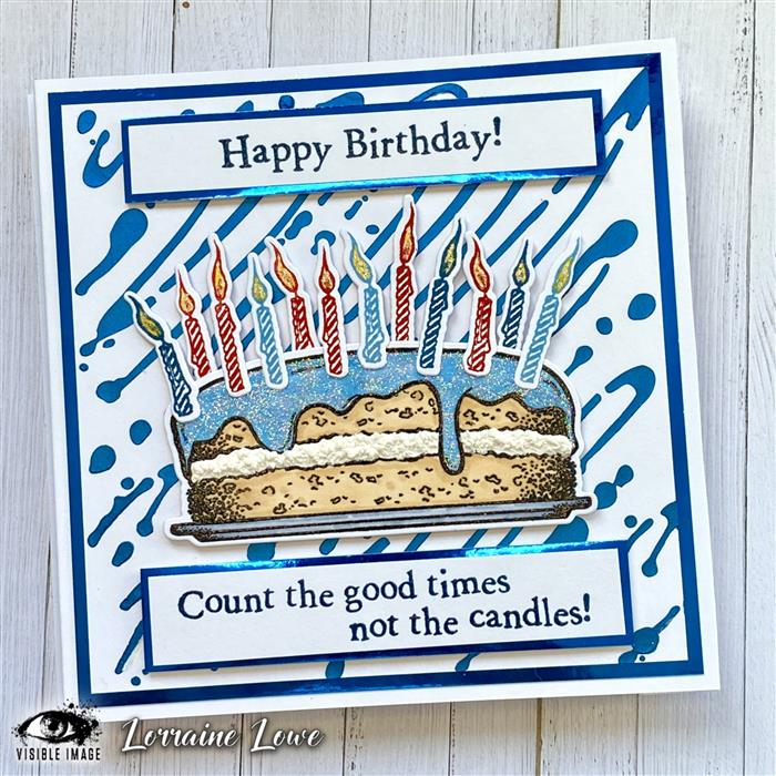 Visible Image Blow Out The Candles - A6 Stamp Set