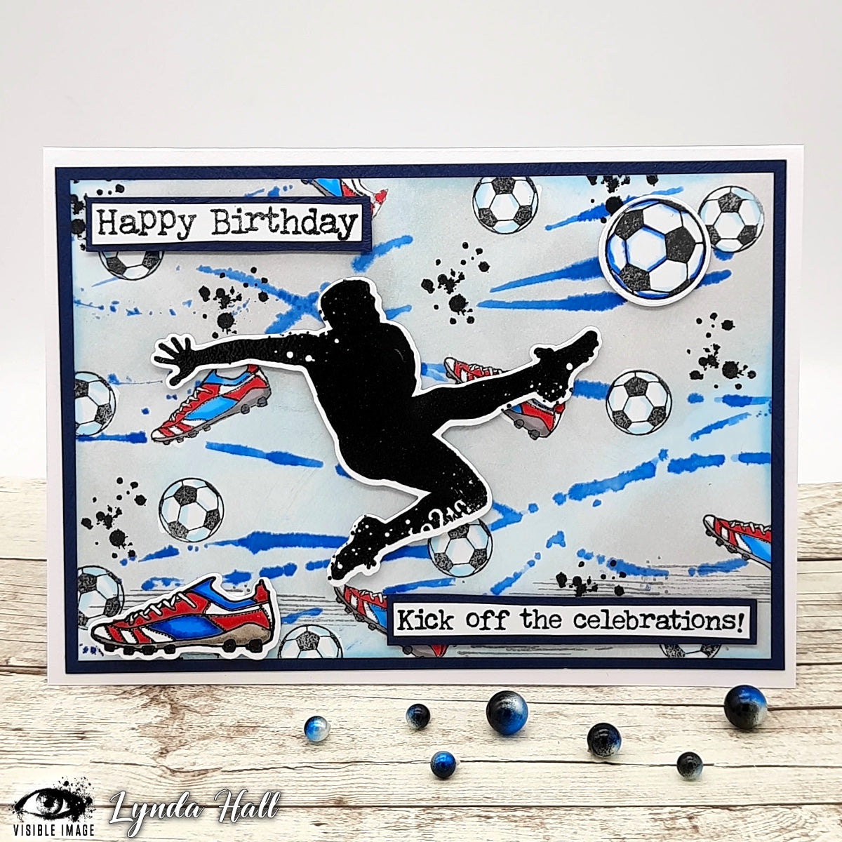 Visible Image Kick Off Your Birthday - A6 Stamp Set