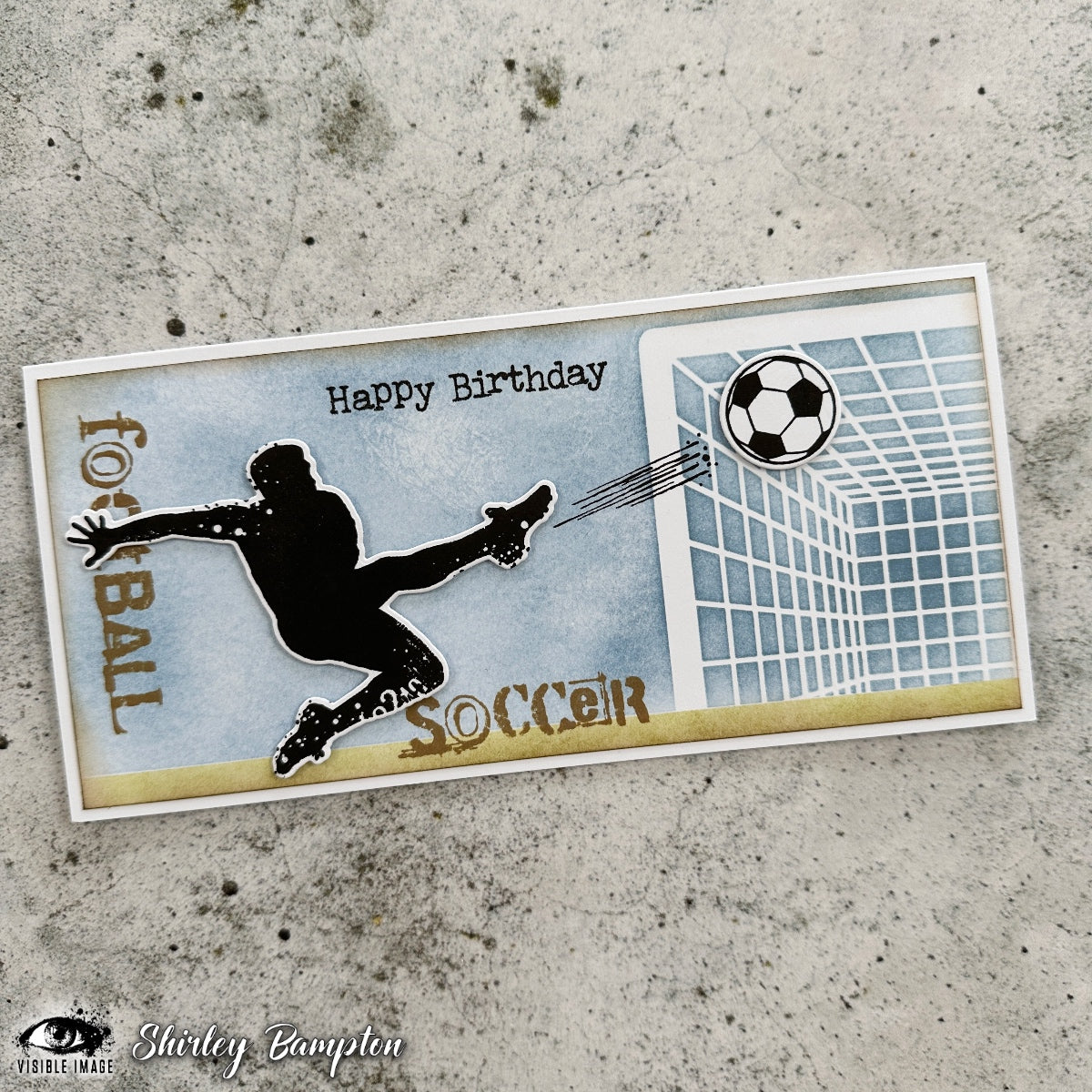 Visible Image Kick Off Your Birthday - A6 Stamp Set