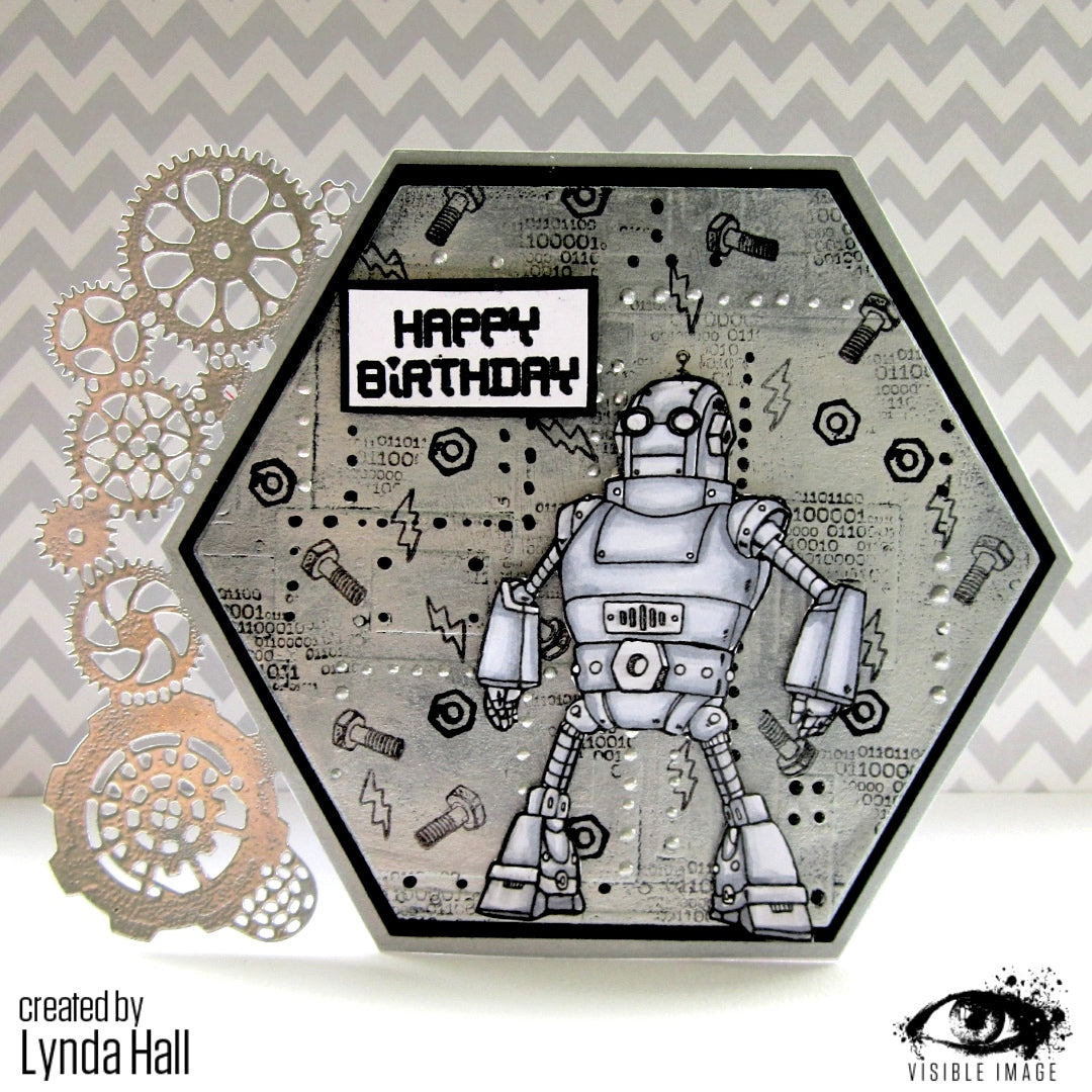 Visible Image Robot Data - A6 Stamp Set