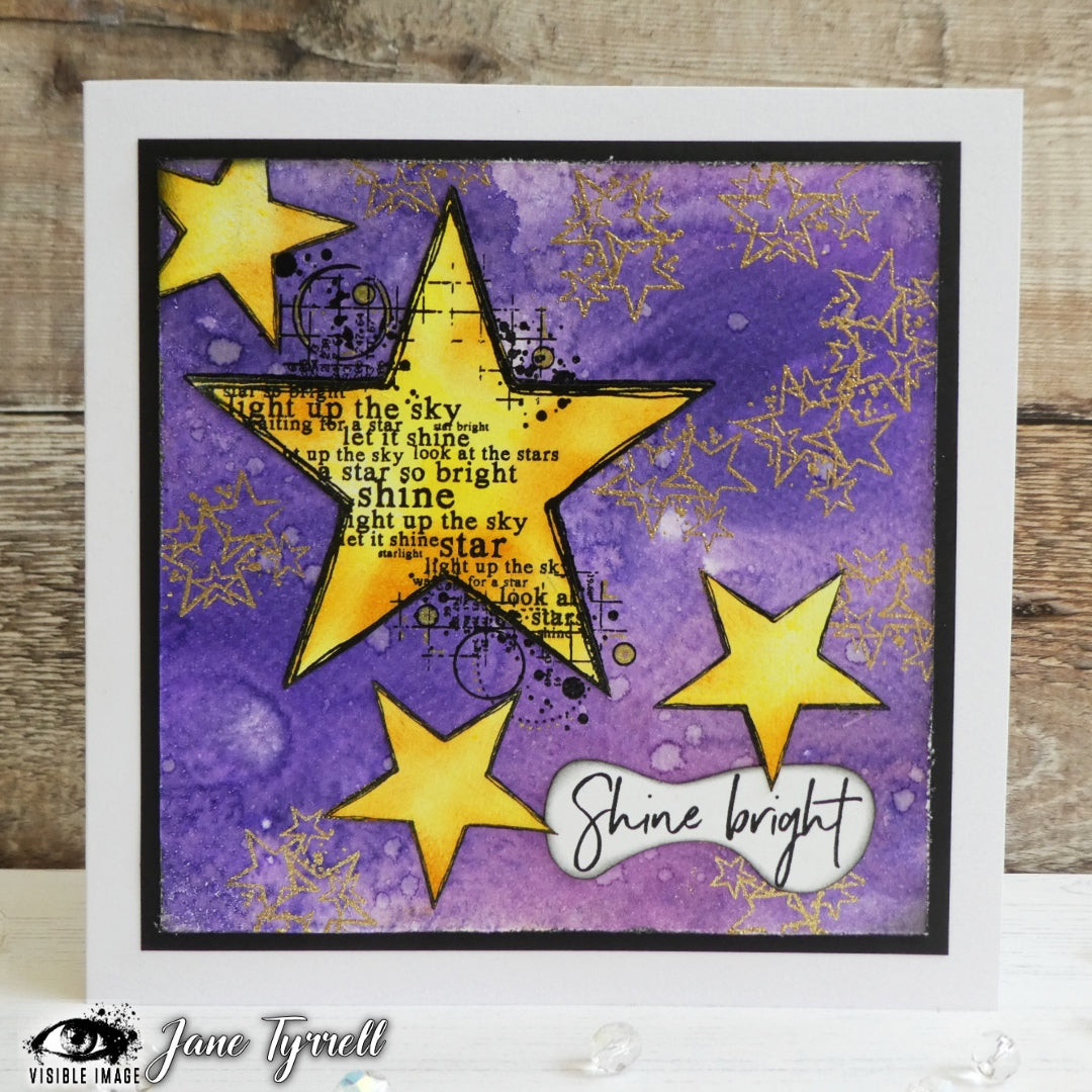 Visible Image Shining Star - A6 Stamp Set