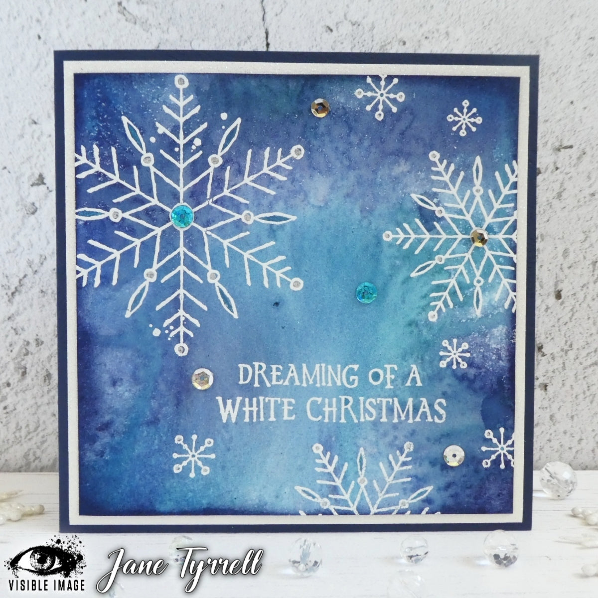 Visible Image Sketched Snowflakes - A6 Stamp Set