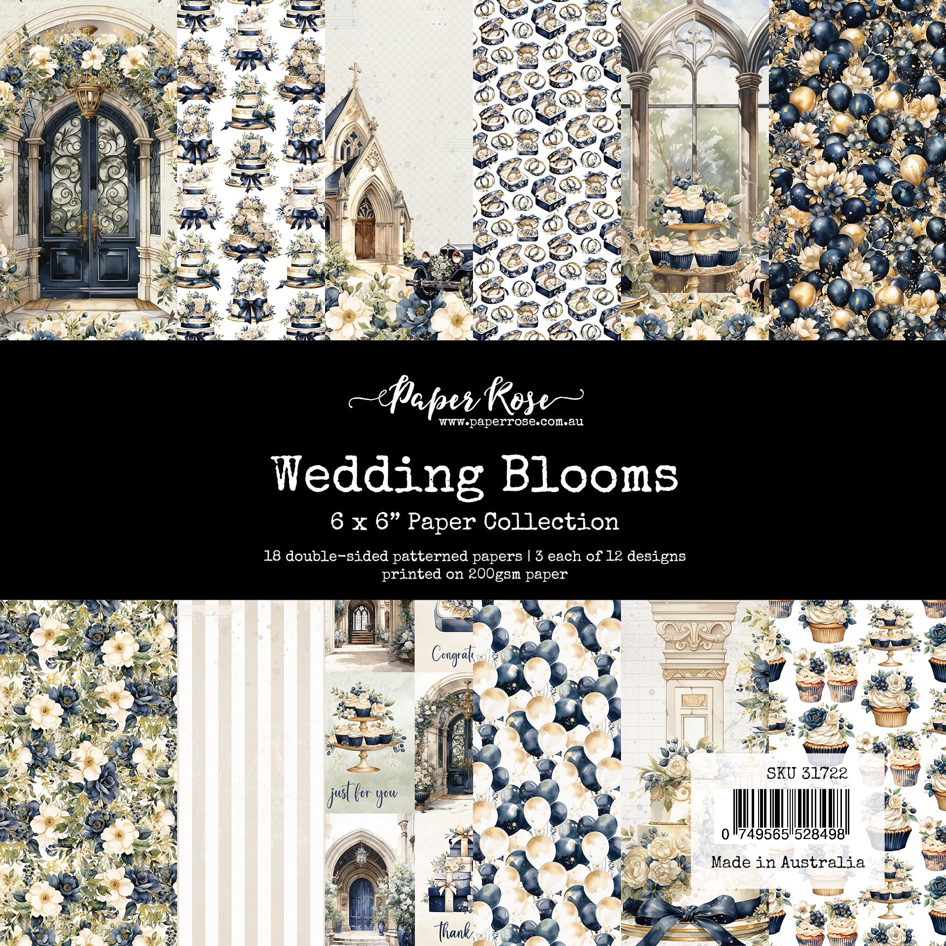 Wedding Blooms 6x6 Paper Collection 31722