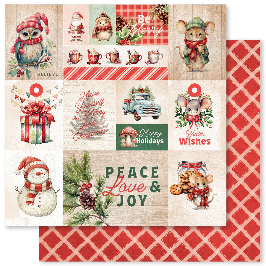 Woodland Christmas A 12x12 Paper (12pc Bulk Pack) 33045