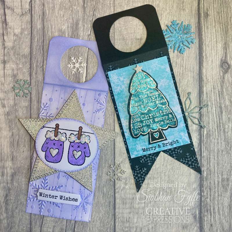 Woodware Clear Singles Winter Mittens 8 in x 2.6 in Stamp Set