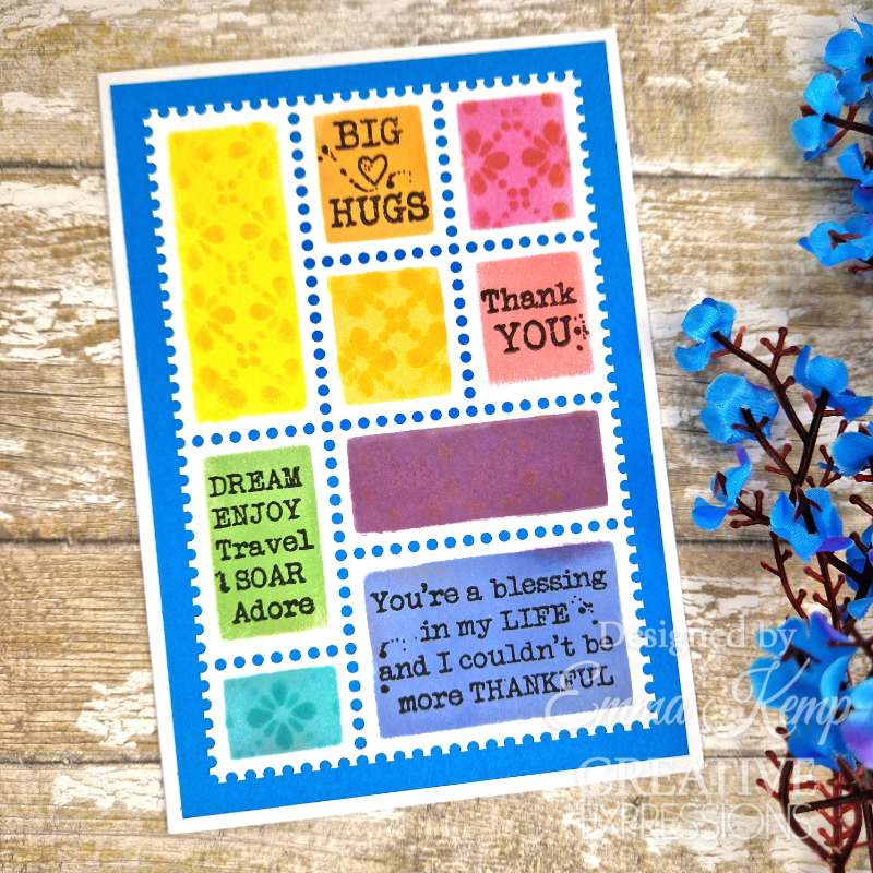 Woodware Clear Singles Postage Stamp Greetings 4 in x 6 in Stamp Set