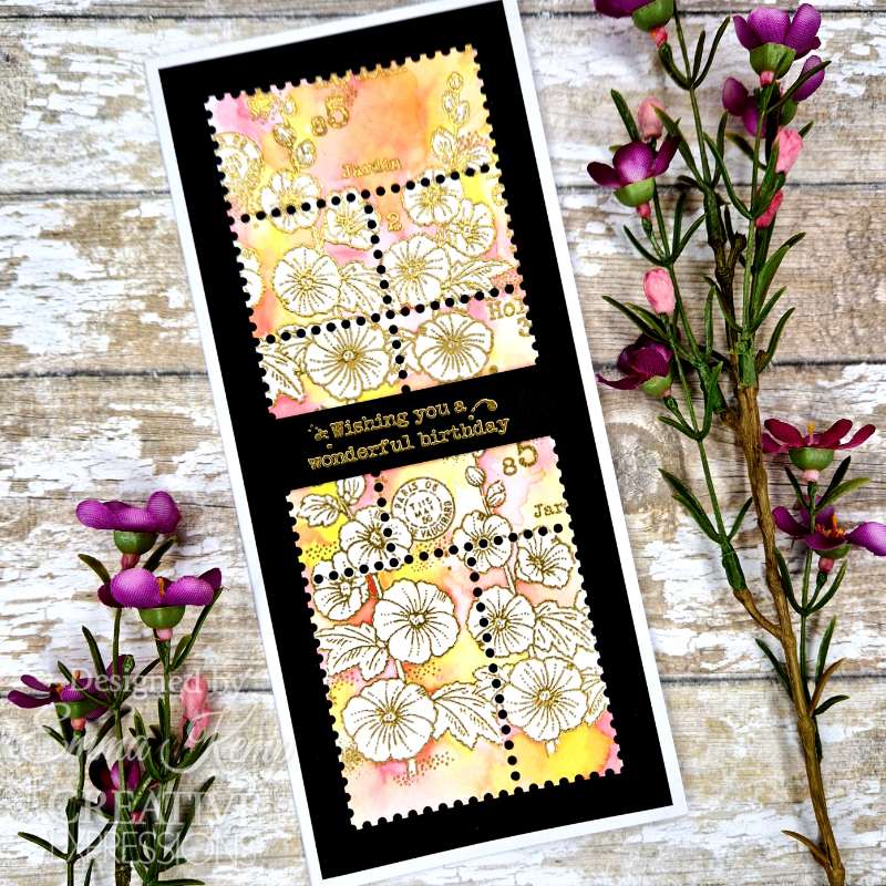 Woodware Clear Singles Postage Stamp Greetings 4 in x 6 in Stamp Set