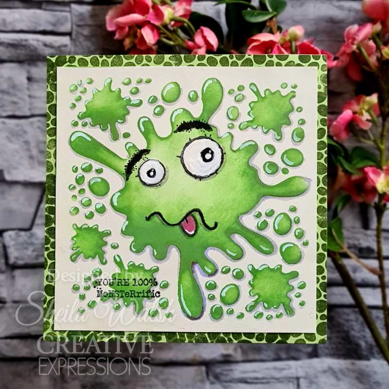 Woodware Clear Singles Monster Skin 3 in x 4 in Stamp Set