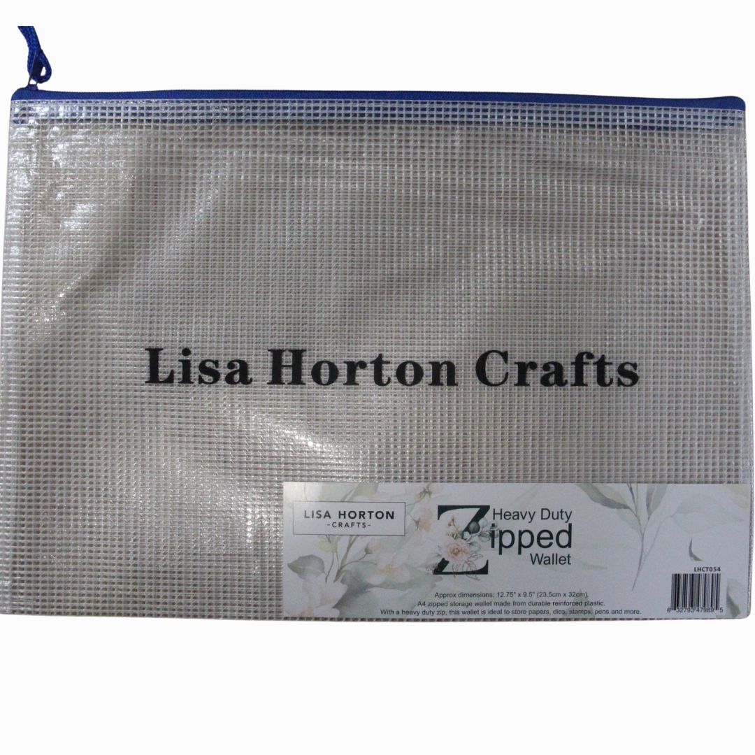 Lisa Horton Crafts Zipped PVC Storage Wallet