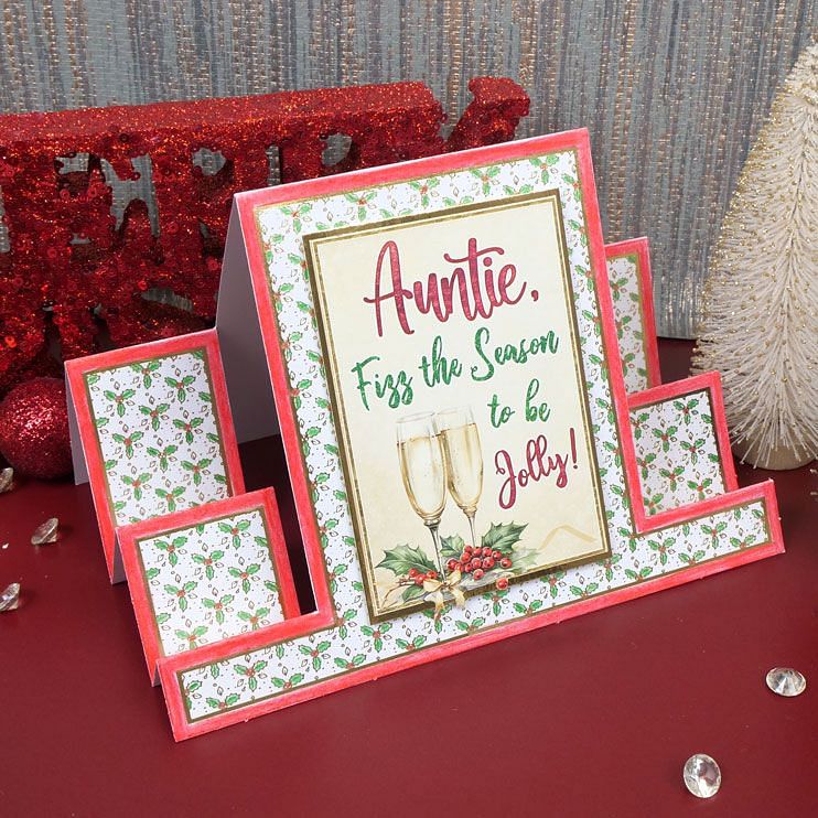 Festive Foiled Pattern Stepper Cards - Ink Me! Selection