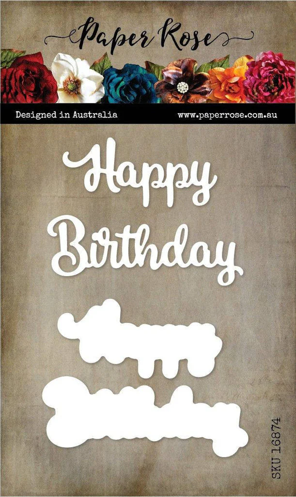 Happy Birthday Large Layered Metal Cutting Die 16874