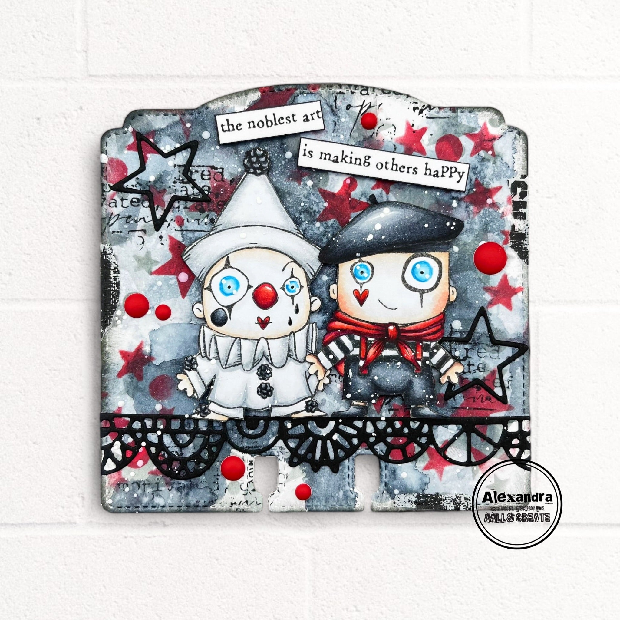 AALL and Create - A7 Stamp Set - Pierrot And Mime