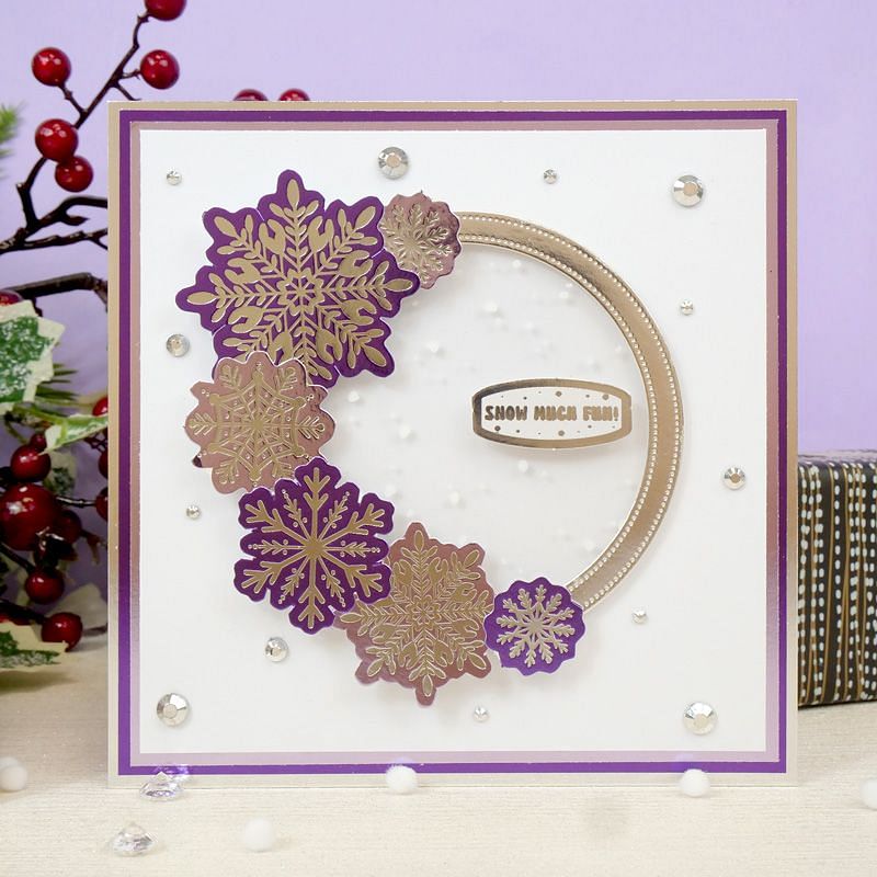 Foiled & Die-Cut Mirri Snowflakes - Frosted Selection