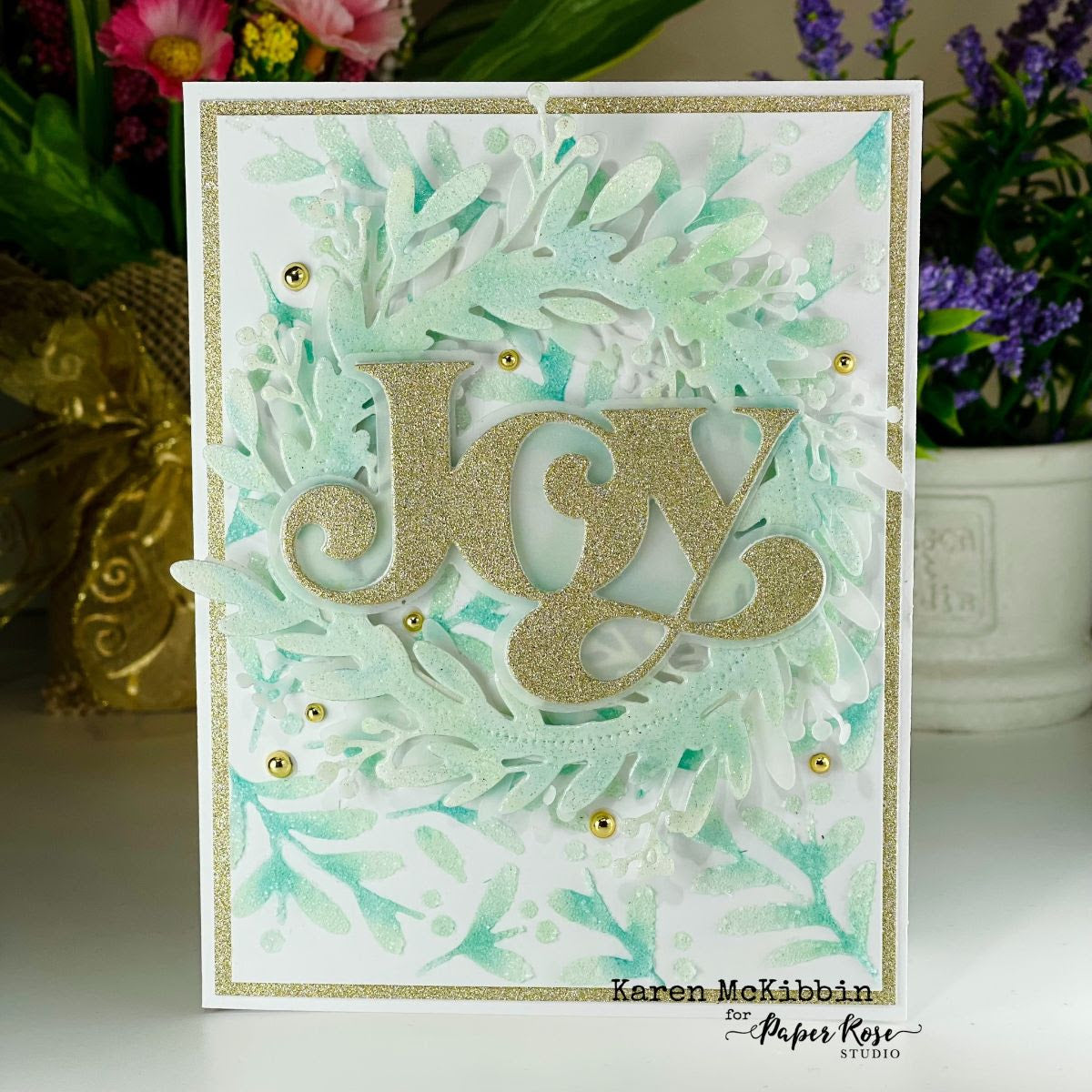 Fancy Script Layered Joy Die 32454