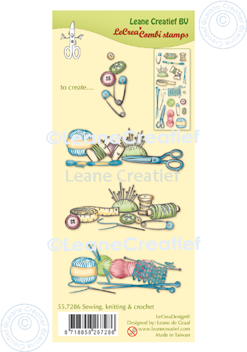 Lecreadesign Combi Clear Stamp Sewing Knitting & Crochet
