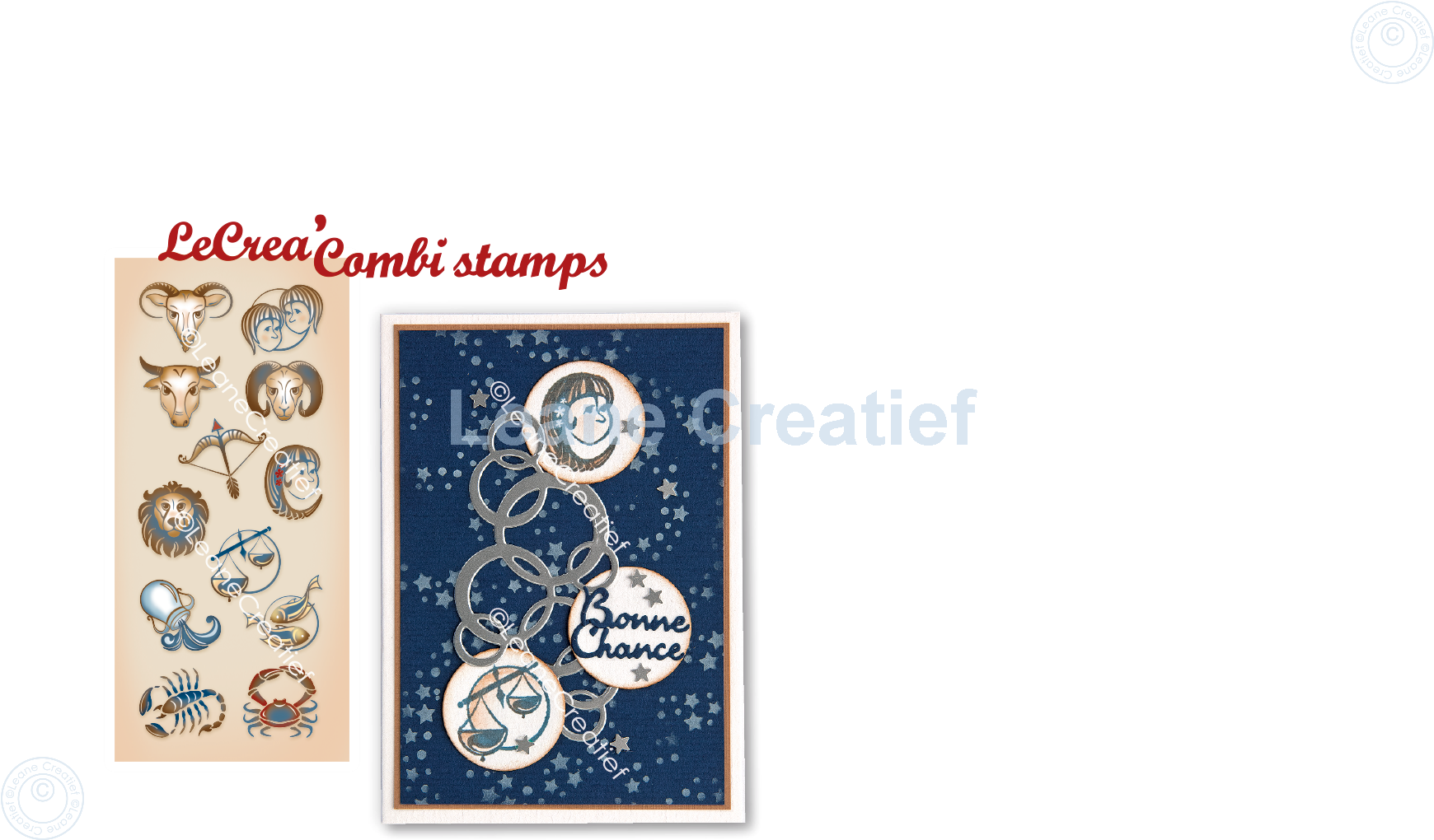 LeCreaDesign Combi Clear Stamp Zodiac Signs
