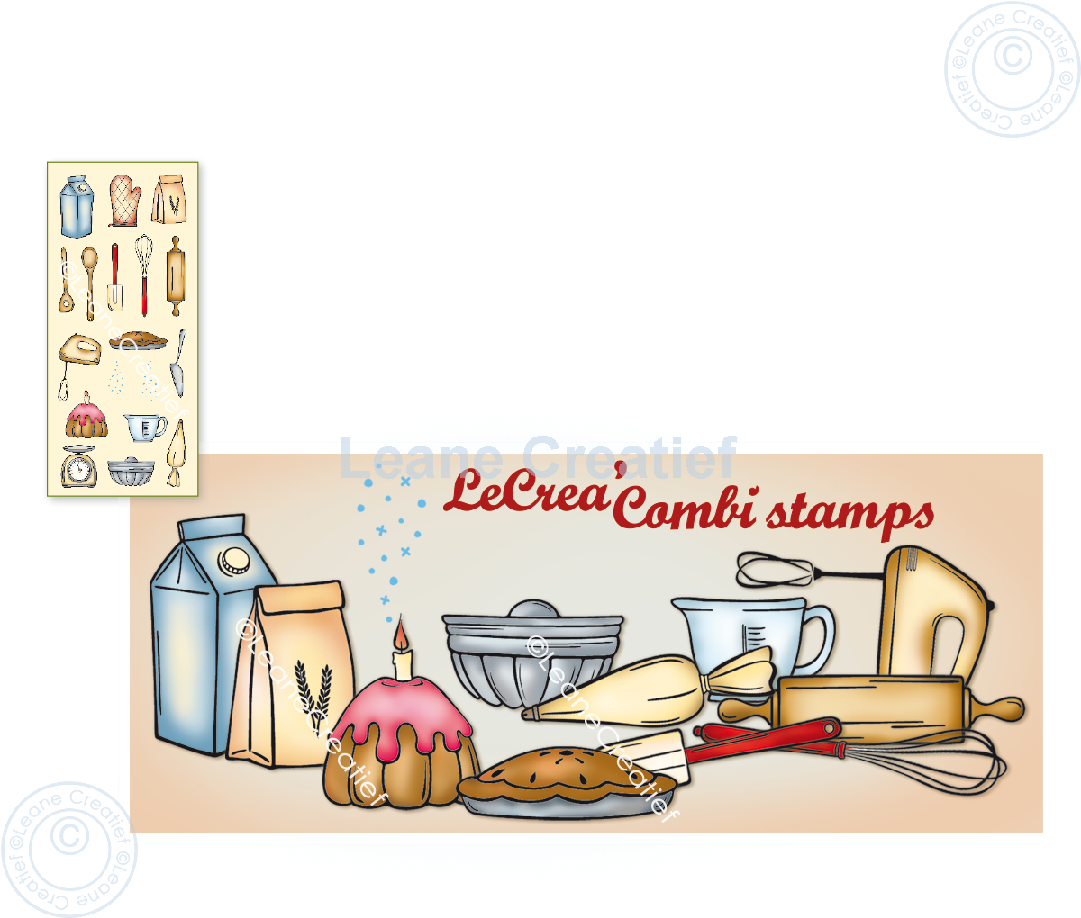 LeCreaDesign Combi Clear Stamp Baking Supplies