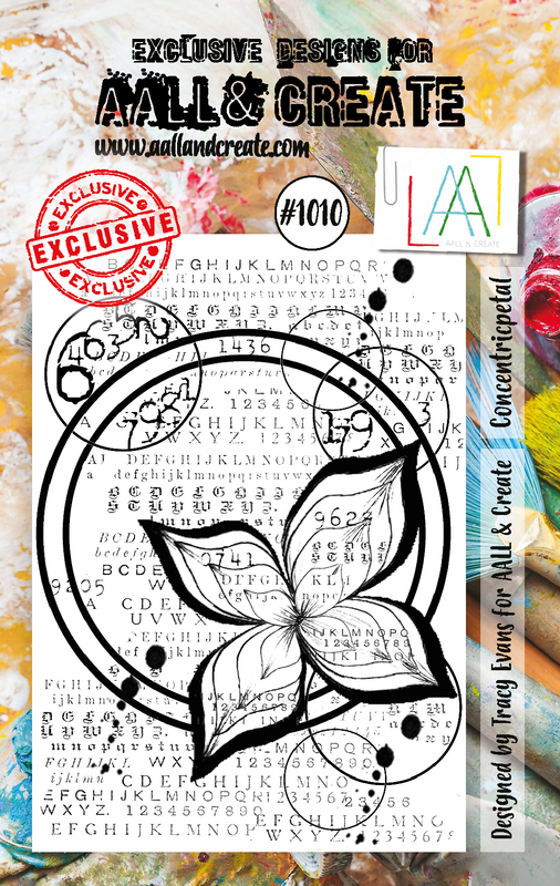 AALL and Create #1010 - A7 Stamp Set - Concentricpetal