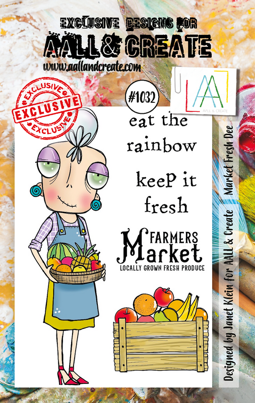 AALL and Create #1032 - A7 Stamp Set - Market Fresh Dee