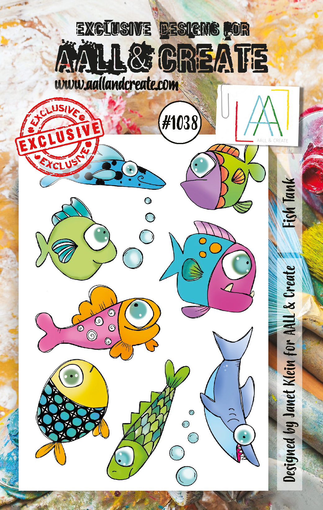 AALL and Create  A6 Stamp Set - 1038 - Fish Tank